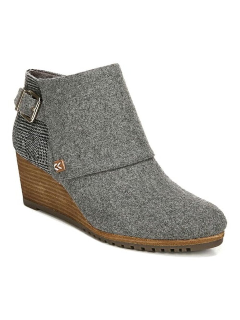 Dr. Scholl’s Create Grey Flannel Wedge Ankle Boots Size 9.5 M NWT